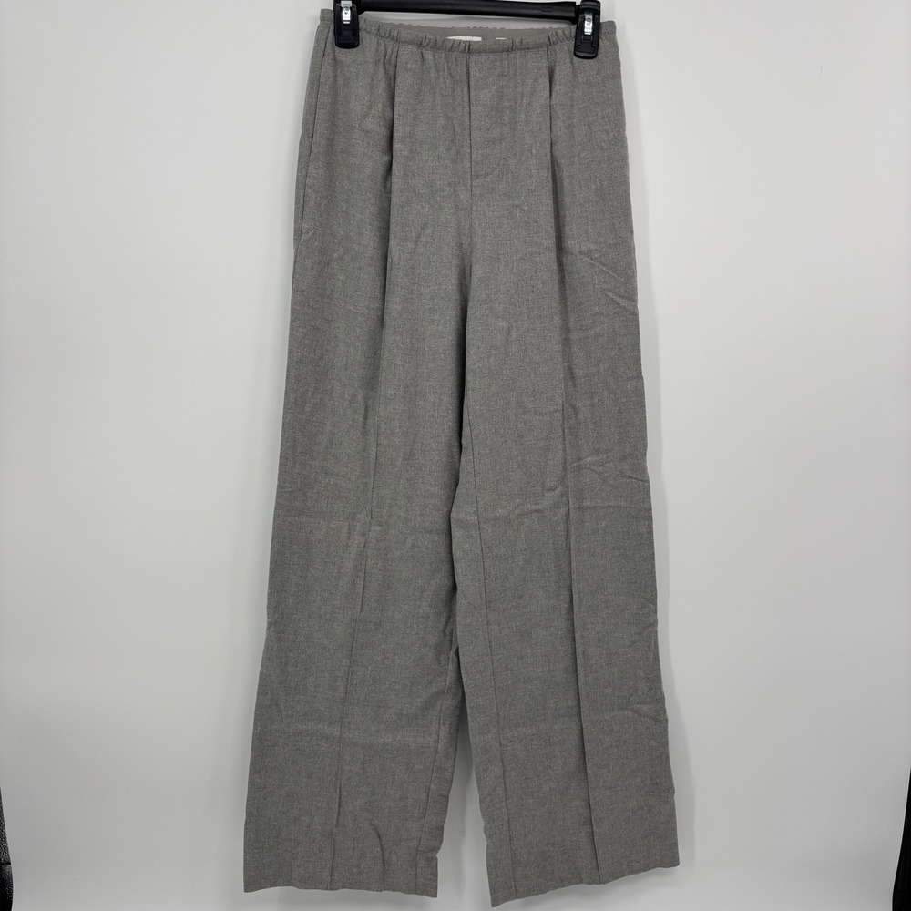 Vince Gray Wide Leg Pull On Pants Size XS Elastic Waist Trousers